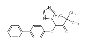 1-([1,1'-biphenyl]-4-yloxy)-3,3-dimethyl-1-(1H-1,2,4-triazol-1-yl)butan-2-one结构式