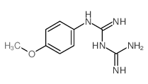 1-(对甲氧基苯基)-双胍结构式