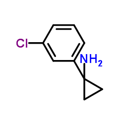 1-(3-氯苯基)环丙胺结构式