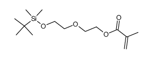 2-[2-[(tert-butyldimethylsilyl)oxy]ethoxy]ethyl methacrylate Structure
