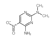 N2,N2-二甲基-5-硝基-嘧啶-2,4-二胺结构式
