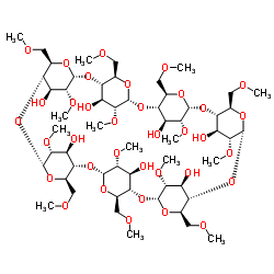 2,6-二-O-甲基-β-环糊精结构式