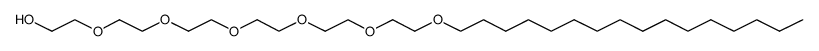 六聚乙二醇单十六醚结构式