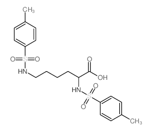 L-Lysine,N2,N6-bis[(4-methylphenyl)sulfonyl]-结构式