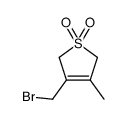 3-(bromomethyl)-4-methyl-2,5-dihydrothiophene 1,1-dioxide结构式