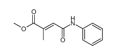 2-methyl-N-phenyl-fumaramic acid methyl ester结构式