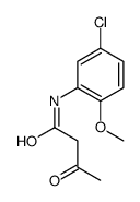 N-(5-氯-2-甲氧基-苯基)-3-氧代丁酰胺结构式