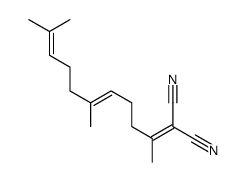 2-(6,10-dimethylundeca-5,9-dien-2-ylidene)propanedinitrile结构式