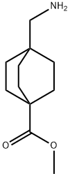 4-(氨基甲基)双环[2.2.2]辛烷-1-甲酸甲酯结构式