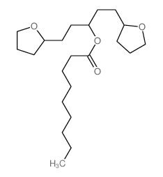 Nonanoic acid,3-(tetrahydro-2-furanyl)-1-[2-(tetrahydro-2-furanyl)ethyl]propylester Structure