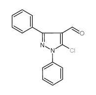 5-氯-1,3-二甲基-1H-吡唑-4-甲醛结构式