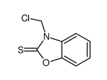 3-(chloromethyl)-1,3-benzoxazole-2-thione结构式