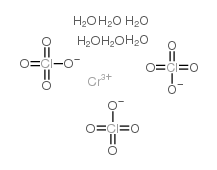chromium perchlorate, hydrated Structure