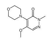 5-methoxy-2-methyl-4-morpholin-4-ylpyridazin-3-one Structure