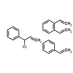 氯甲基化聚苯乙烯树脂结构式