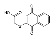 2-(1,4-dioxonaphthalen-2-yl)sulfanylacetic acid Structure