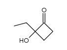 2-ethyl-2-hydroxy-cyclobutanone Structure