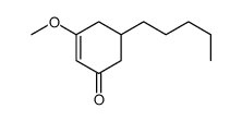 3-methoxy-5-pentylcyclohex-2-en-1-one结构式