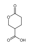 6-oxo-tetrahydro-pyran-3-carboxylic acid结构式