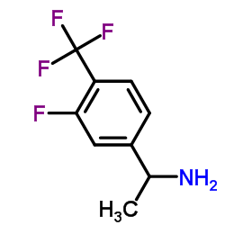 1-[3-Fluoro-4-(trifluoromethyl)phenyl]ethanamine Structure