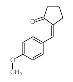 2-[(4-methoxyphenyl)methylidene]cyclopentan-1-one结构式