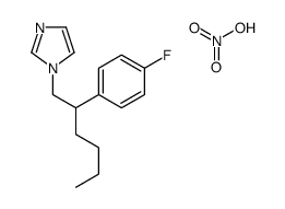 1-[2-(4-fluorophenyl)hexyl]imidazole,nitric acid结构式