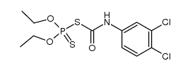[O,O-Diaethyl-dithiophosphorsaeure]-[(3,4-dichlorphenyl)-thiocarbaminsaeure]-thioanhydrid Structure