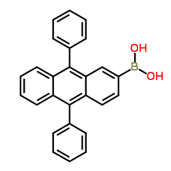 9,10-Diphenylanthracene-2-yl boronic acid Structure