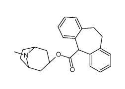 10,11-Dihydro-5H-dibenzo[a,d]cycloheptene-5-carboxylic acid (1R,5S)-tropan-3α-yl ester Structure