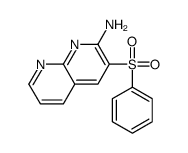3-(benzenesulfonyl)-1,8-naphthyridin-2-amine结构式