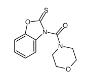 morpholin-4-yl-(2-sulfanylidene-1,3-benzoxazol-3-yl)methanone结构式