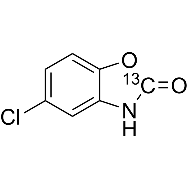 Chlorzoxazone-13C Structure