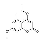4-ethoxy-7-methoxy-5-methylchromen-2-one Structure