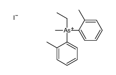 ethyl-methyl-bis(2-methylphenyl)arsanium,iodide Structure