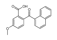 5-methoxy-2-(naphthalene-1-carbonyl)benzoic acid结构式