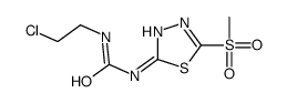 1-(2-chloroethyl)-3-(5-methylsulfonyl-1,3,4-thiadiazol-2-yl)urea Structure