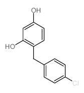 4-(4-Chlorobenzyl)benzene-1,3-diol Structure
