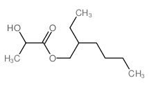 Propanoic acid,2-hydroxy-, 2-ethylhexyl ester Structure