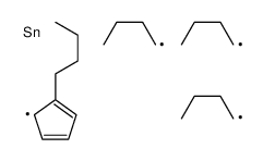 tributyl-(1-butylcyclopenta-2,4-dien-1-yl)stannane结构式