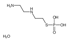 2-(2-aminoethylamino)ethylsulfanylphosphonic acid,hydrate Structure