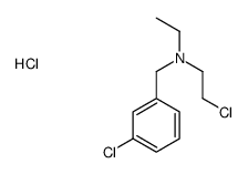 2-chloroethyl-[(3-chlorophenyl)methyl]-ethylazanium,chloride结构式