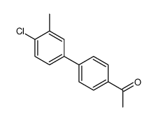 1-[4-(4-chloro-3-methylphenyl)phenyl]ethanone Structure