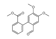 methyl 2-(2-formyl-4,5-dimethoxyphenyl)benzoate结构式