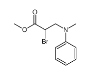 methyl 2-bromo-3-(N-methylanilino)propanoate Structure