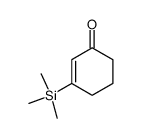 3-(trimethylsilyl)-2-cyclohexen-1-one结构式