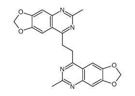 1,2-bis(2-methyl-6,7-methylenedioxy-4-quinazolinyl)ethane结构式