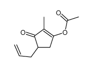(2-methyl-3-oxo-4-prop-2-enylcyclopenten-1-yl) acetate Structure