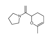 1-[1-(6-methyl-3,4-dihydro-2H-pyran-2-yl)ethenyl]pyrrolidine Structure