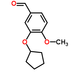 3-环戊氧-4-甲氧基苯甲醛结构式