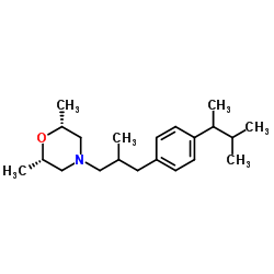 (2R,6S)-2,6-Dimethyl-4-{2-methyl-3-[4-(3-methyl-2-butanyl)phenyl]propyl}morpholine Structure